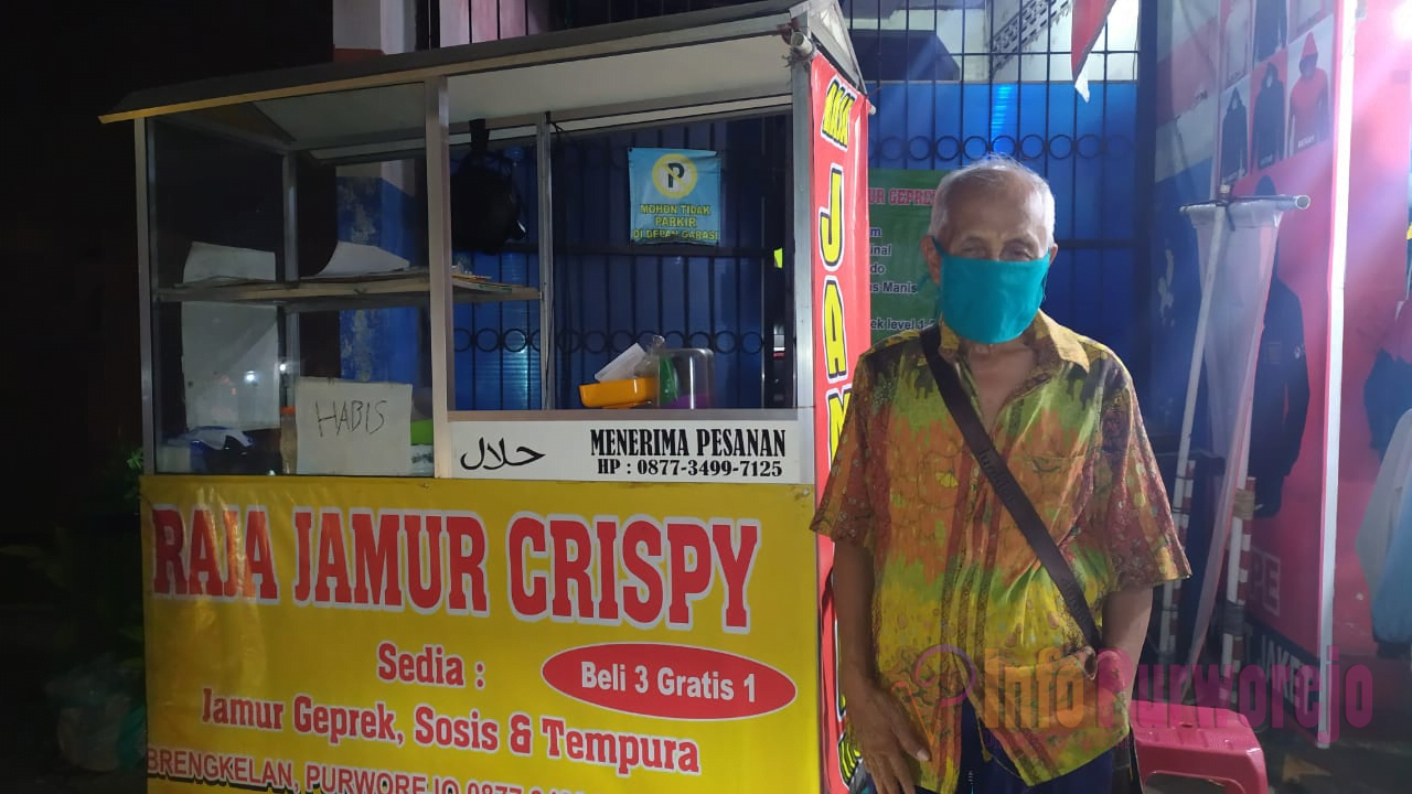 penjual jamur geprek purworejo
